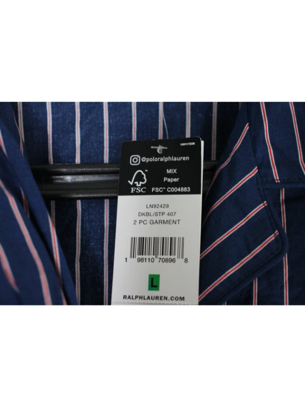 Lauren Ralph Lauren Womens Large Embroidered Logo Pajama Set NEW A1750 - Picture 3 of 12